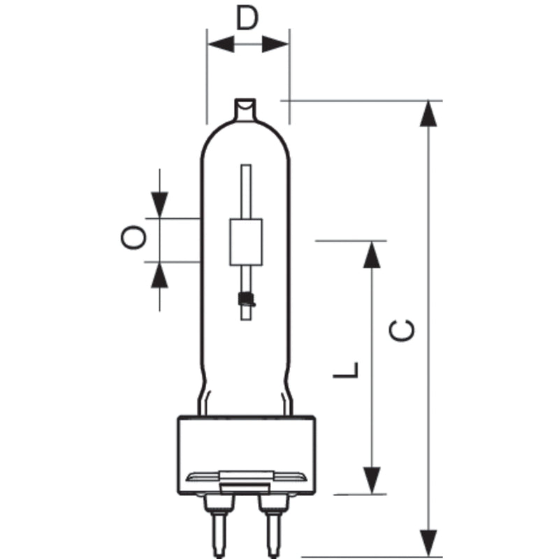 Philips Lighting - Halogen-Metalldampflampe ohne Reflektor Entladungslampe CDM-T 35W/842 G12