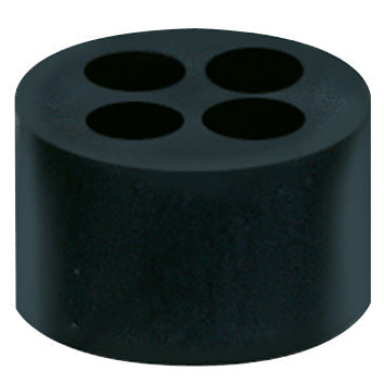 Flexa - Dichtring, flach Mehrfachdichteinsatz DE-M TPE M25 3x4 schwarz − 10 Stück