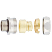 Lapp Zubehör - Metall-Schutzschlauch-Verschraubung SILVYN-US-PG-13,5-AS-P 55502674 − 50 Stück