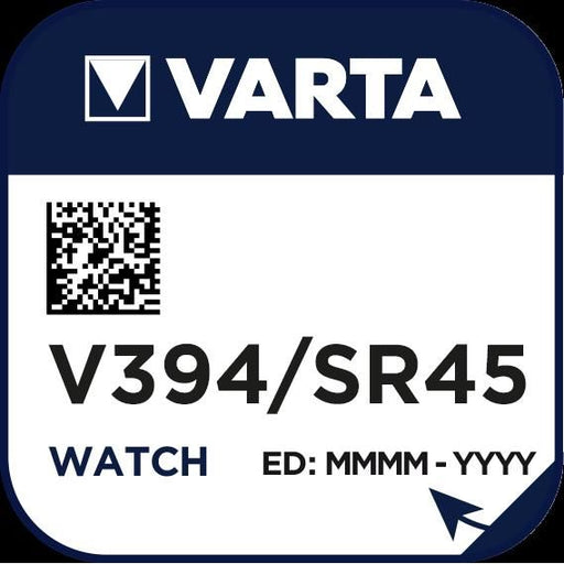 Varta Cons.Varta - Batterie Uhren-Batterie V 394 Stk.1 1,55V/58mAh/Silber