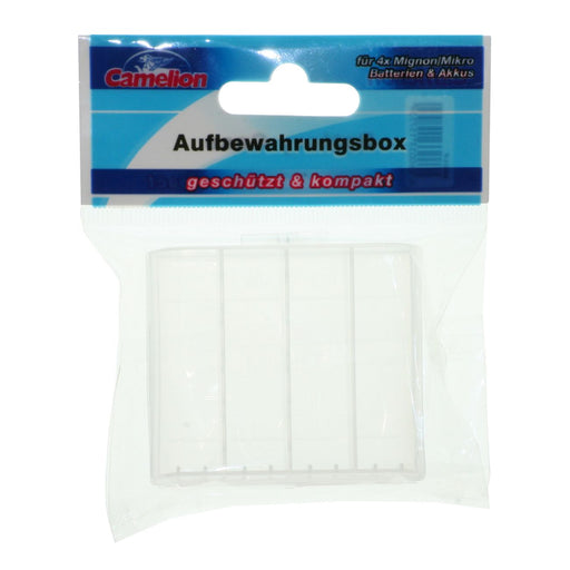 Hückmann - Zubehör/Ersatzteile für Batterie/Akku/Ladegerät Aufbewahrungsbox 123865 4 Zellen Gr. AAA/AA