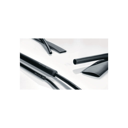 HellermannTyton - Schrumpfschlauch Warmschrumpfschlauch 2:1 342-30040(60) schwarz 60 m Rolle − 60 Meter