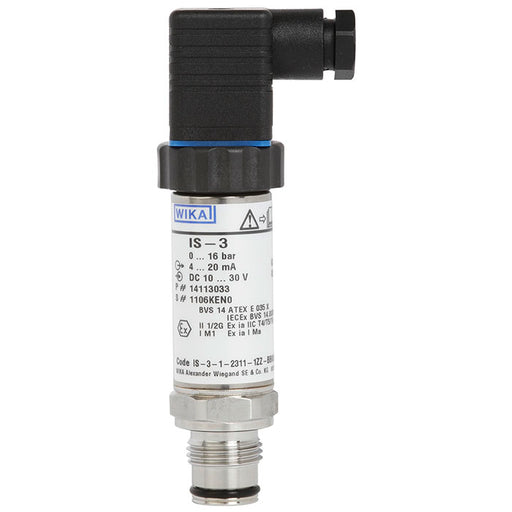 Wika Wiegand - Druck-/Absolutdruckmessumformer Druckmessumf IS-3 Eex 14122681 0.0,6bar 4.20mA 2L