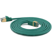 Wantec - Patchkabel Kupfer SSTP-Patchkabel Cat.6A gn 7221 gn 10,0m 10m Steck. 4mm