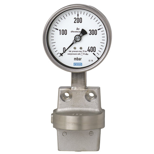 Wika Wiegand - Differenzdruckmanometer DifDrucMano 73251100 Cl1,6 9082883 1,6bar 2xG1/4innen