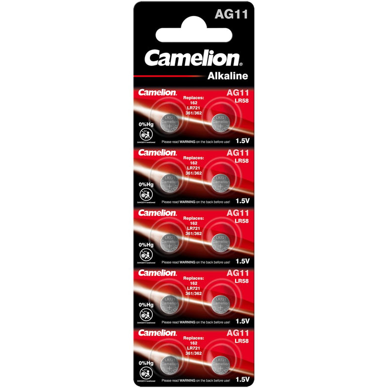 Hückmann - Batterie Knopfzelle 1,5V AG11 141224(VE 10) 10er Streif Camelion − 20 Packung