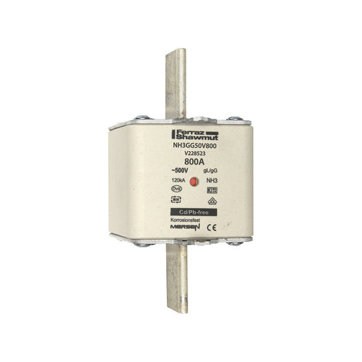 Mersen - Messersicherung NH-Sicherungseinsatz SG NH3GG50V400-1 Gr.3 gG 400A/500V KM