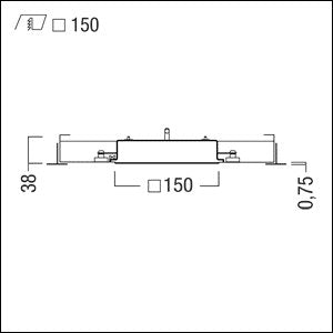 Zumtobel Group - Decken - /Wandleuchte LED - Deckeneinbauleuchte MIREL - L mi #42184005 EM 1200 - 840 LDE