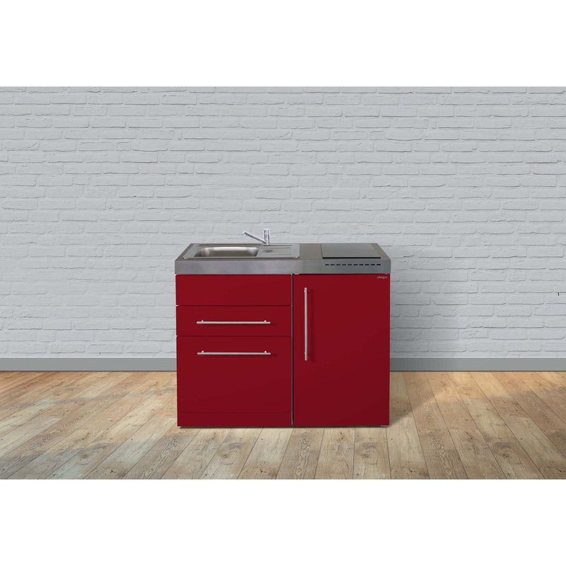 Stengel - Mini-Küche Miniküche Premiumline MPGSBR110KSGSIKFliBr Bordeauxrot