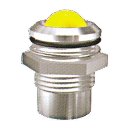 Scharnberger+Hasenbein - Leuchtmelder, Komplettgerät LED-Element 38580 rot IP67 sw/chrom