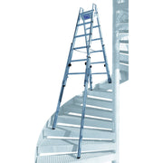 ILLER-LEITER - Sprossenleiter Treppenhausleiter 61408 MultiFT 2x8 Sprossen