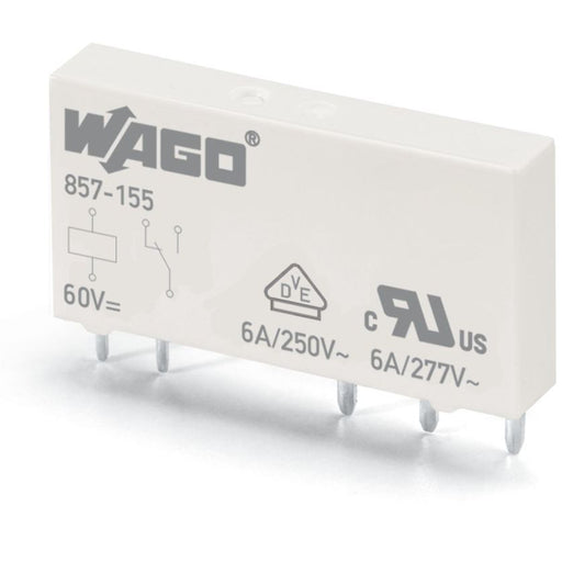 WAGO - Schaltrelais Elementarrelais 857-155 DC 60 V,1 Wechsler − 20 Stück