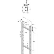 Niedax - Kabelleiter Steigetrasse STM 60.606/3 − 3 Meter