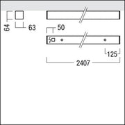 Zumtobel Group - Decken-/Wandleuchte LED-Anbauleuchte LINCOR A C #42950838 830, silber