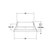 Brumberg Leuchten - Downlight/Strahler/Flutlicht Einbaumodul rund 37005070