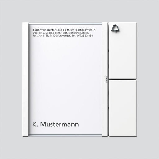 Siedle&Söhne - Funktionsmodul für Türkommunikation Bus-Tasten-Modul BTM 650-01 W weiss