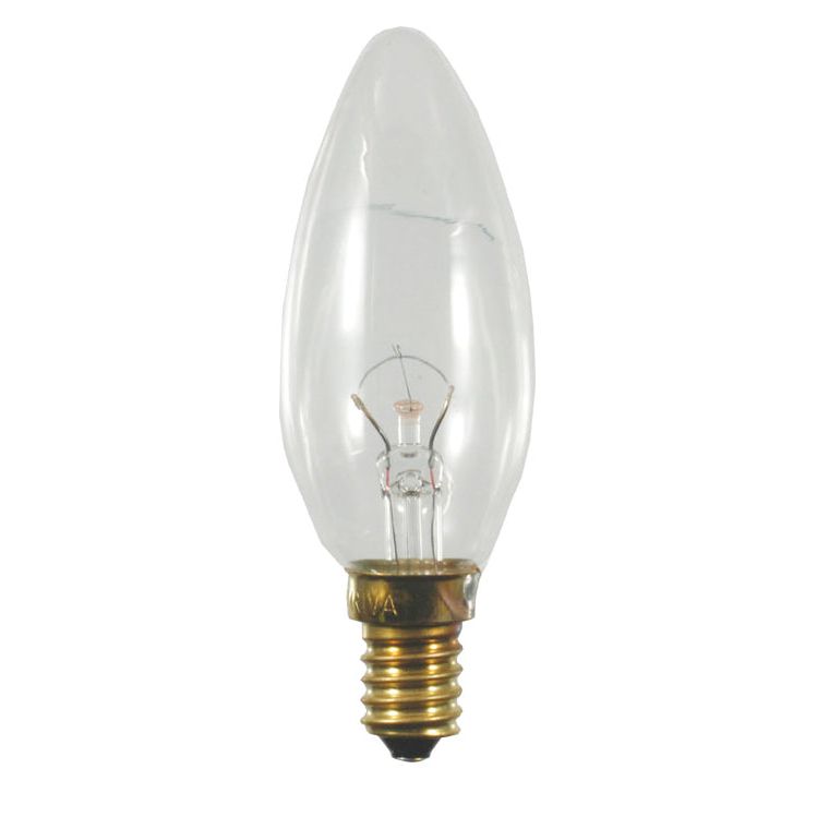 Scharnberger+Hasenbein - Allgebrauchsglühlampe Kerzenform Kerzenlampe 35x100mm 40866 E14 65V 15W klar