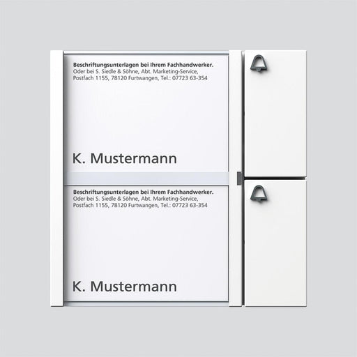 Siedle&Söhne - Funktionsmodul für Türkommunikation Bus-Tasten-Modul BTM 650-02 W weiss