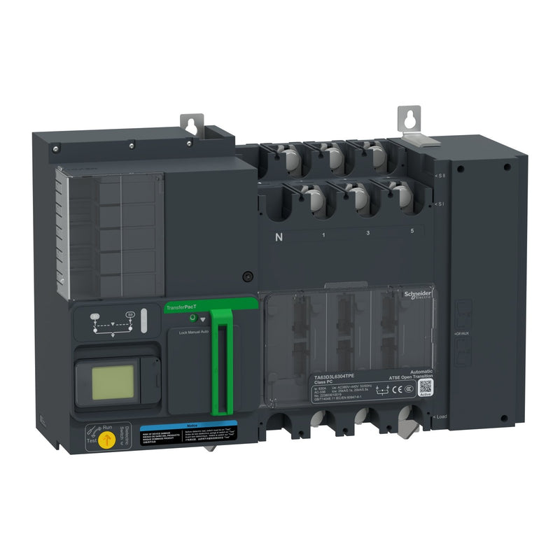 Schneider Electric - Lastschalter Netzumschaltung autom. TA63D3L3204TPE 320A 400V 3P LCD