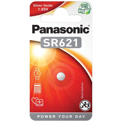 Hückmann - Batterie Uhrenbatterie 1,55V SR621 SR-621EL/1B Bli1 Panasonic