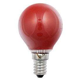 Scharnberger+Hasenbein - Allgebrauchsglühlampe Tropfenform Tropfenlampe 45x75mm 40260 E14 230V 15W rot