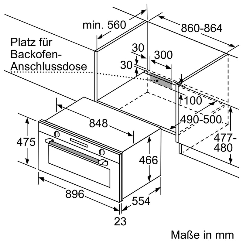 Siemens - Backofen EB-Backofen VB558C0S0 iQ500