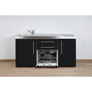 Stengel - Mini-Küche Miniküche Premiumline MPGSSM170GSGKFreBli Schwarz matt