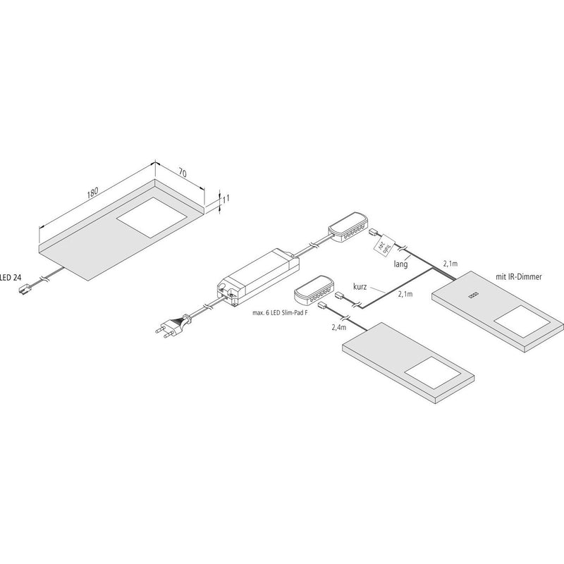 Hera - Decken-/Wandleuchte LED-Unterbauleuchte 61001691203