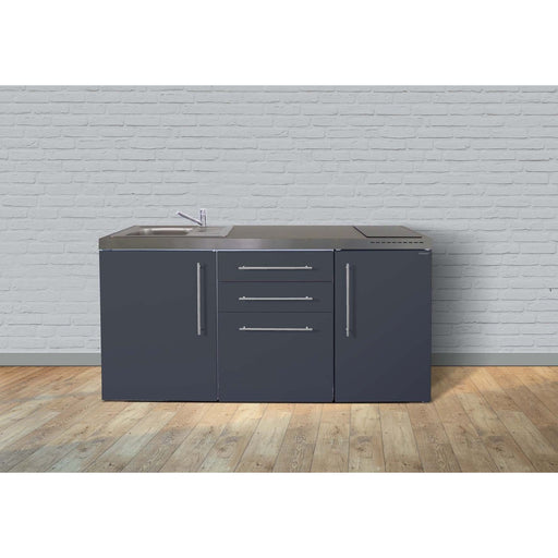 Stengel - Mini-Küche Miniküche Premiumline MPSG170GKFreBli2Sn Schiefergrau