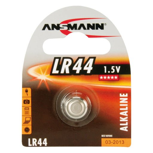 Hückmann - Batterie Knopfzelle 1,5V LR 44 LR44 Bli1 Ansmann