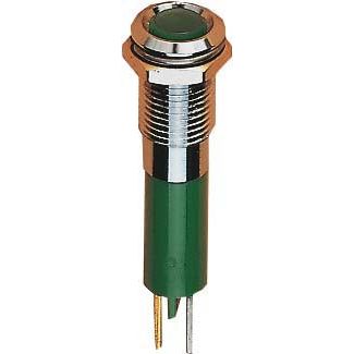 Scharnberger+Hasenbein - Single-LED LED-Signall. Flach 5mm 6VD 38016 C rot