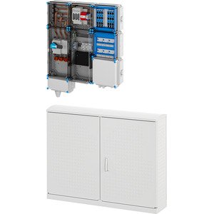 Hensel - Verteilerschrank für Energieversorgung Ladeverteiler Mi EV 11kW 6111 f.6 Ladep. a 11kW