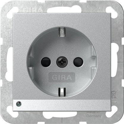 Gira - Steckdose LED-Leuchte 417026 Alu