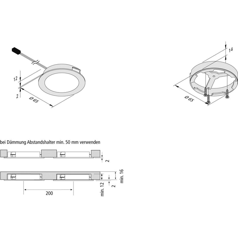 Hera - Downlight/Strahler/Flutlicht LED - Einbauleuchte Dynamic #20203160008 edelstahloptik