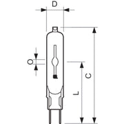 Philips Lighting - Halogen-Metalldampflampe ohne Reflektor Entladungslampe CDM-TC Elite 70W/930 G8.5