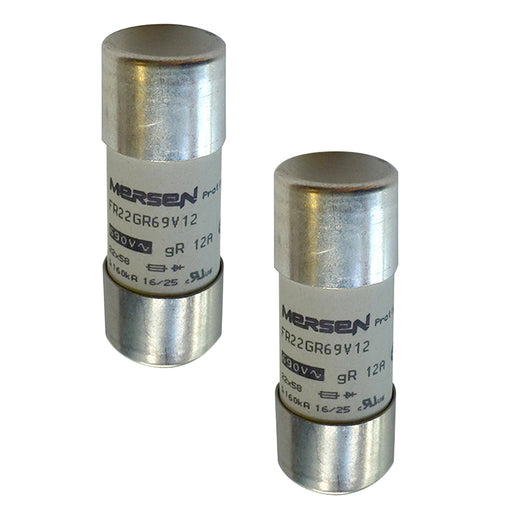 Mersen - Zylindrische Sicherung Sicherungseinsatz zylindr. FR22GR69V40T gR 22x58 40A − 10 Stück