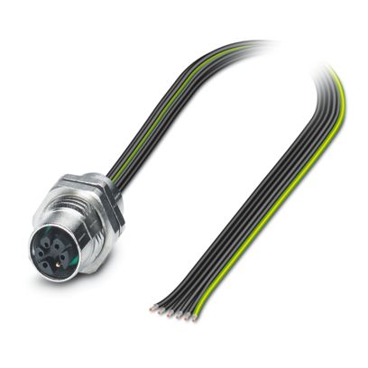Phoenix Contact - Patchkabel Kupfer Gerätesteckverbinder SACC-DSI-M12#1239089 Hinterwand