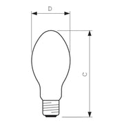 Philips Lighting - Natriumdampf-Hochdrucklampe Entladungslampe SON PIA PLUS 70W E27 − 24 Stück