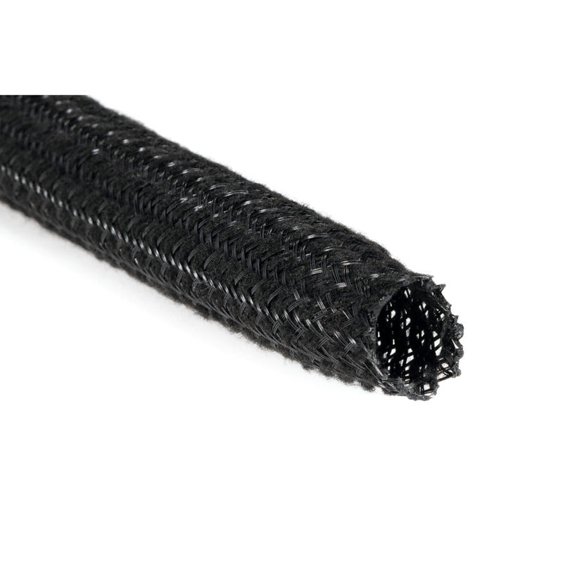 HellermannTyton - Hohlgeflechtschlauch Klapperschutzschlauch HEGSAS15-PET-BK (50) schwarz − 50 Meter