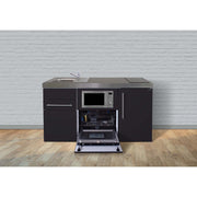 Stengel - Mini-Küche Miniküche Premiumline MPGSMSM160KSGSIKFrBl Schwarz matt
