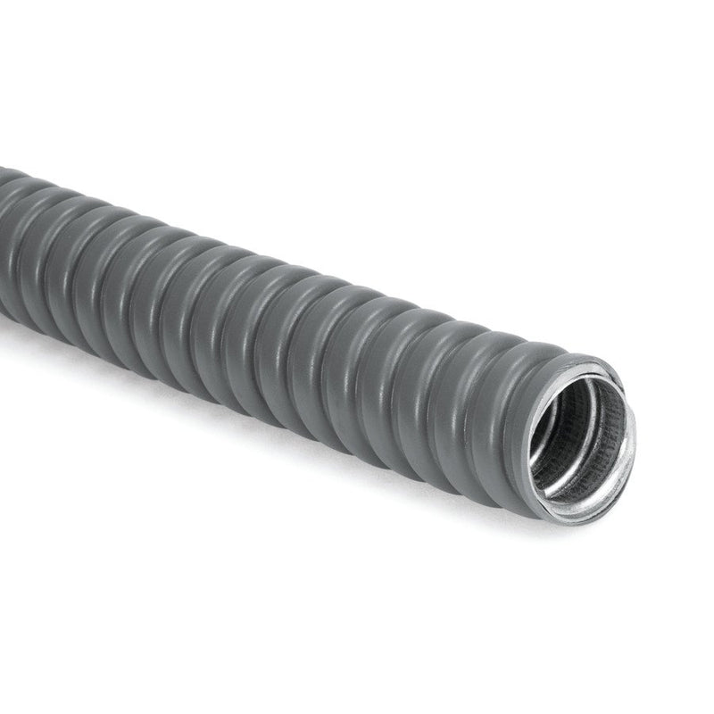 HellermannTyton - Metall-Schutzschlauch HelaGuard Metallschlauch PCS40-GS/PVC-GY (75) − 75 Meter