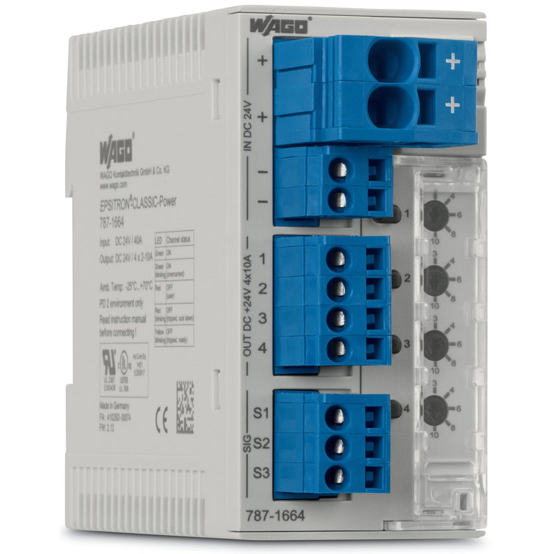 WAGO - Stromüberwachungsgerät Elektron. Schutzschalter 787-1664/000-100 DC 12 V