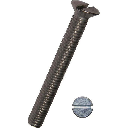 Dresselhaus - Maschinenschraube/Bolzen Senkschrauben 3376/000/52 6x50 mit Schlitz A2 − 50 Stück