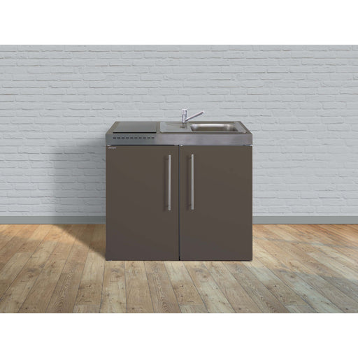 Stengel - Mini-Küche Miniküche Premiumline MPBM100KSIKFliBre Mokka metallic