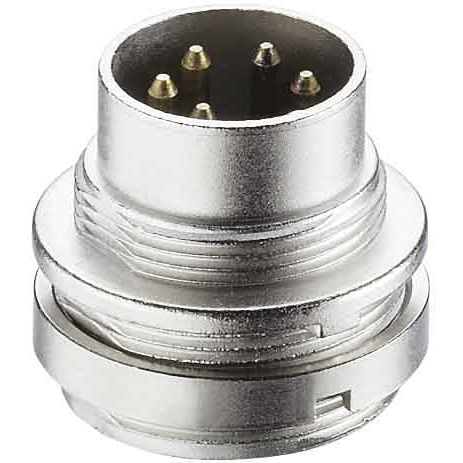 Lumberg Connect - Rundsteckverbinder, Einbau (ohne Leitung) Einbaustecker f.Frontmont. SFV81 8pol. − 50 Stück