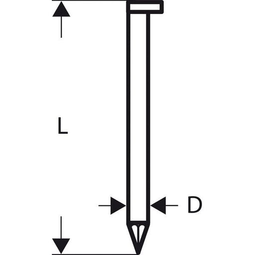 Bosch - Nagel für Nagelgerät D-Kopf Streifennagel 2608200009 SN34DK 90G 3,1 mm 90