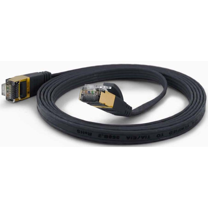 Wantec - Patchkabel Kupfer FTP-Patchkabel Cat.6A sw 7095 sw 10,0m 10m RJ45 1,6x6,5mm