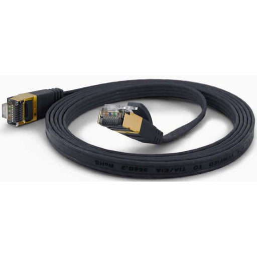 Wantec - Patchkabel Kupfer FTP-Patchkabel Cat.6A sw 7095 sw 10,0m 10m RJ45 1,6x6,5mm