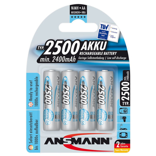 Hückmann - Akku 1,2V Mignon AA 131242(VE 4) 2400mAh Bli4 Ansmann