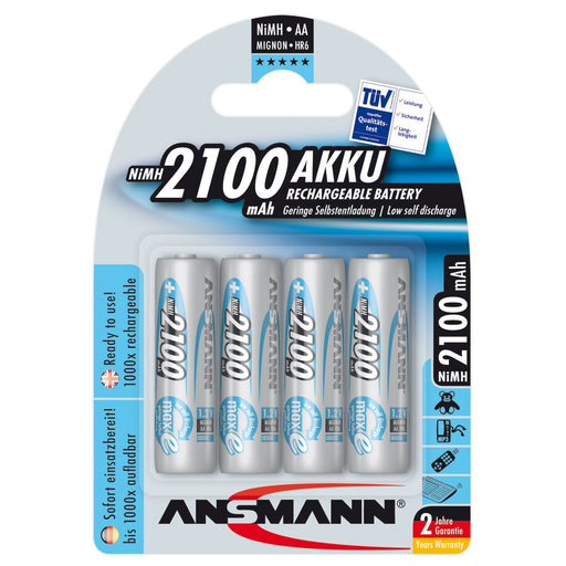 Hückmann - Akku 1,2V Mignon AA 124902(VE 4) 2100mAh Bli4 Ansmann